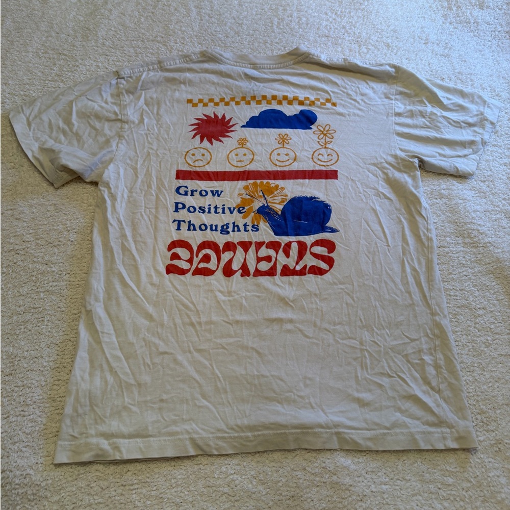 Stance Tee with Positive Graphic in Cream L